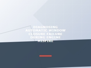 Diagnosing Automatic Window Closure with Catalytic Converter Testing